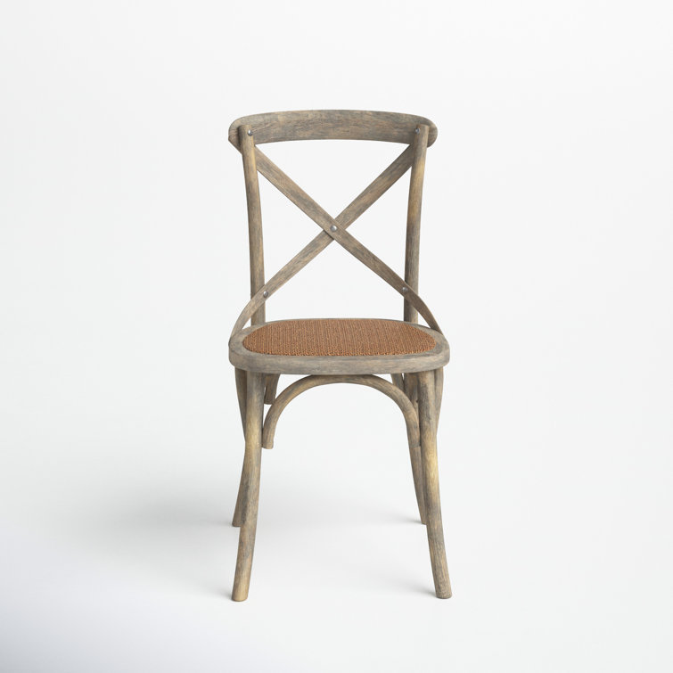 Weathered oak cross back best sale dining chairs